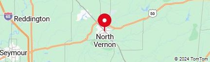 Map of north vernon in time zone